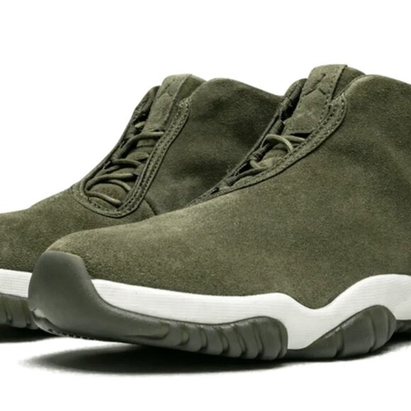 Air Jordan Olive Suede High / Mid Top — Women’s Size 8 - Picture 2 of 6